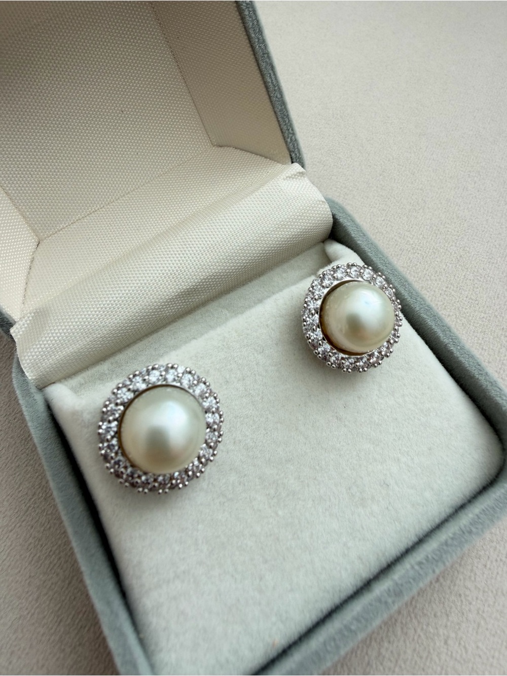 10mm South Sea Golden Pearl Stud Earrings | S925 Sterling Silver | Natural Pearl